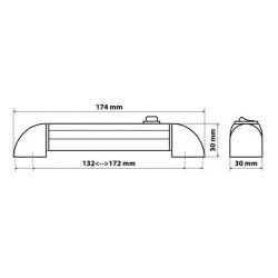 Luz interior 4 leds LAMPA Pivot-4