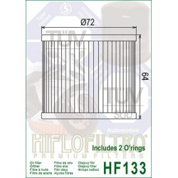 Filtro aceite HIFLOFILTRO HF133