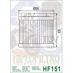 Filtro aceite HIFLOFILTRO HF151