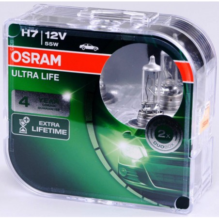 Bombillas hálogenas H7 OSRAM ULTRA LIFE