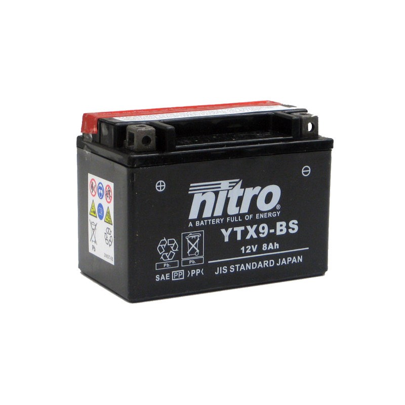 Batería YTX9-BS 12V 8Ah NITRO