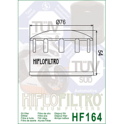 Filtro aceite HIFLOFILTRO HF164