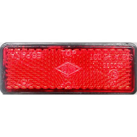 Reflectante rectangulasr rojo homologado