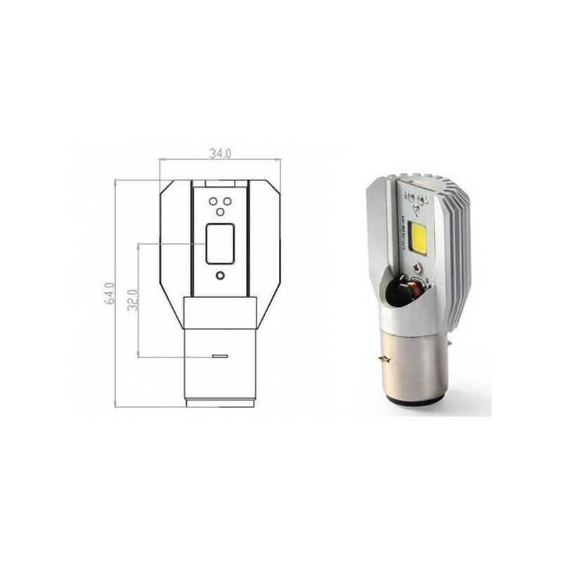 Bombilla MOTOBOSCH BA20D led