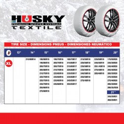 Cadenas de nieve textiles HUSKY