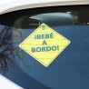 Cartel aviso ¡BEBÉ A BORDO! CON VENTOSA