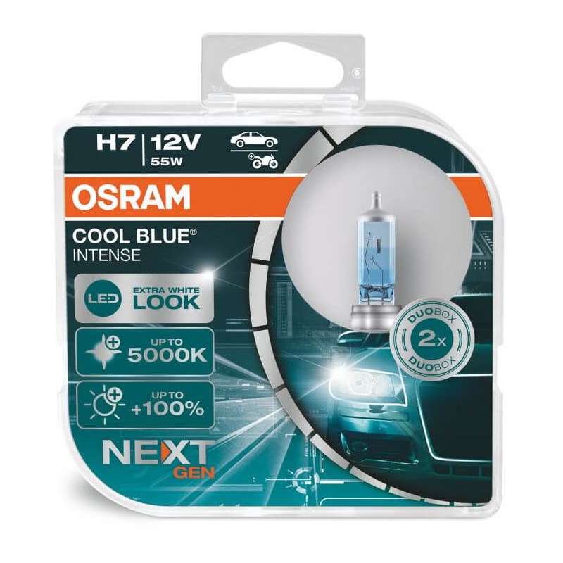 Bombillas halógenas H7 OSRAM Cool Blue Intense Next Gen