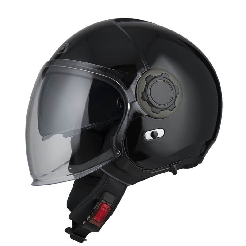 Casco abierto NZI Ringway Duo Negro Brillo