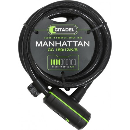 Cable antirrobo de acero flexible CITADEL Manhattan 180/12/K/B