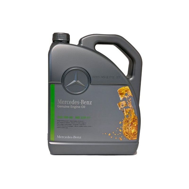 Aceite motor MERCEDES-BENZ Genuine 5W30 5 litros