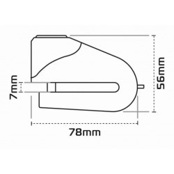 Antirrobo disco con alarma OXFORD Quartz XA6