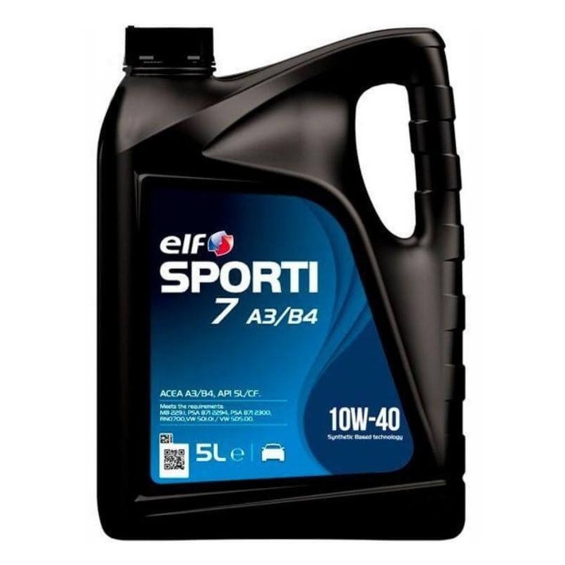 Aceite ELF Sporti 7 A3/B4 10W40 5 litros
