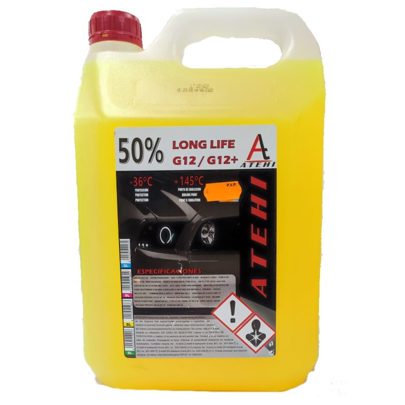 Anticongelante 50% Amarillo 5 litros G12/G12+