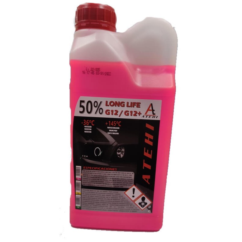 Abrumador Loza de barro Experto Anticongelante rosa 50% 1 litro