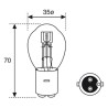 Bombilla moto AMOLUX BA20d 12V 35/35W Motobosch